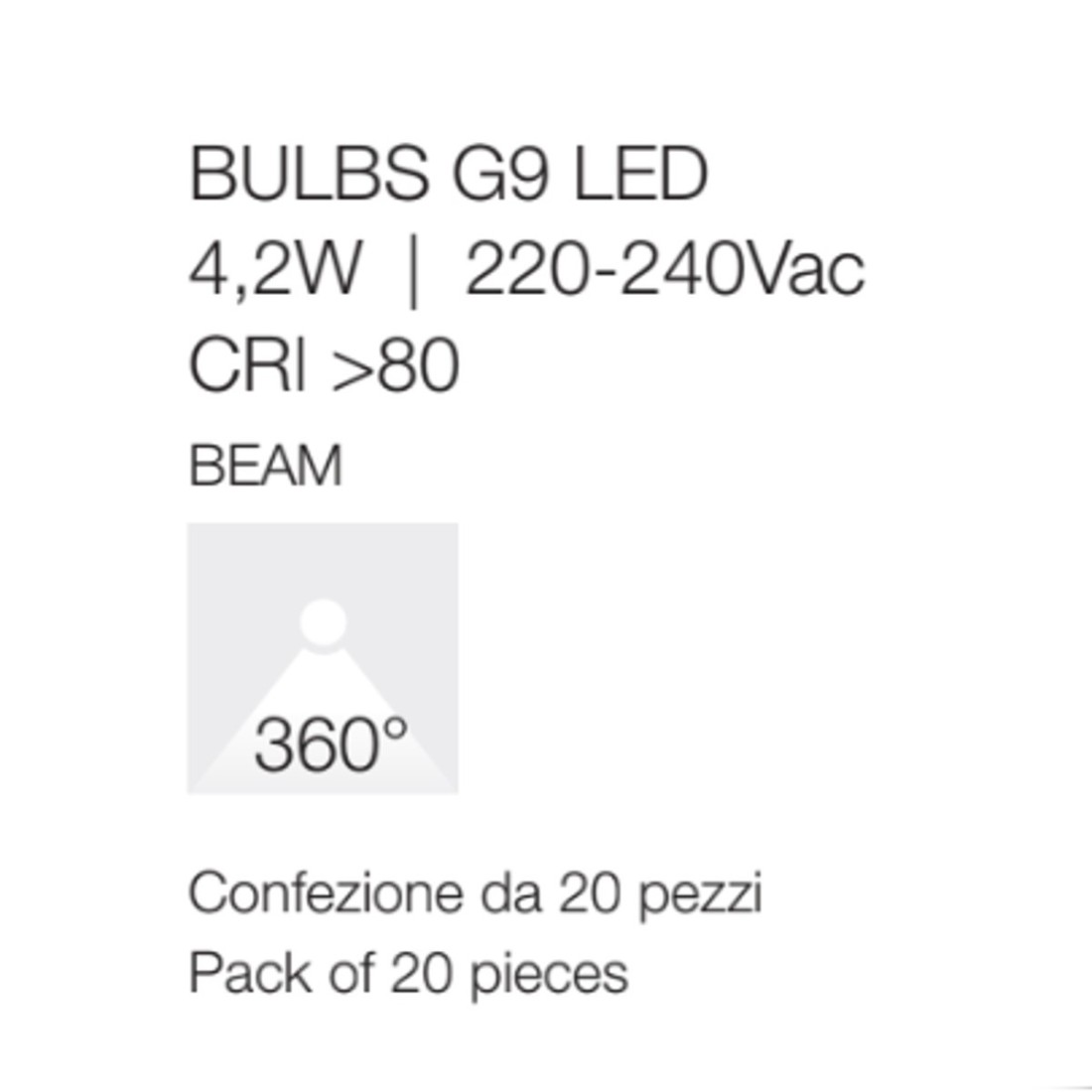 Pack de 20 ampoules Gea Led GLA185