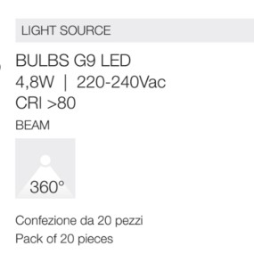Packung mit 20 Gea Led GLA360N-Glühbirnen