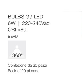 Confezione 20 Lampadine Gea Led GLA361C