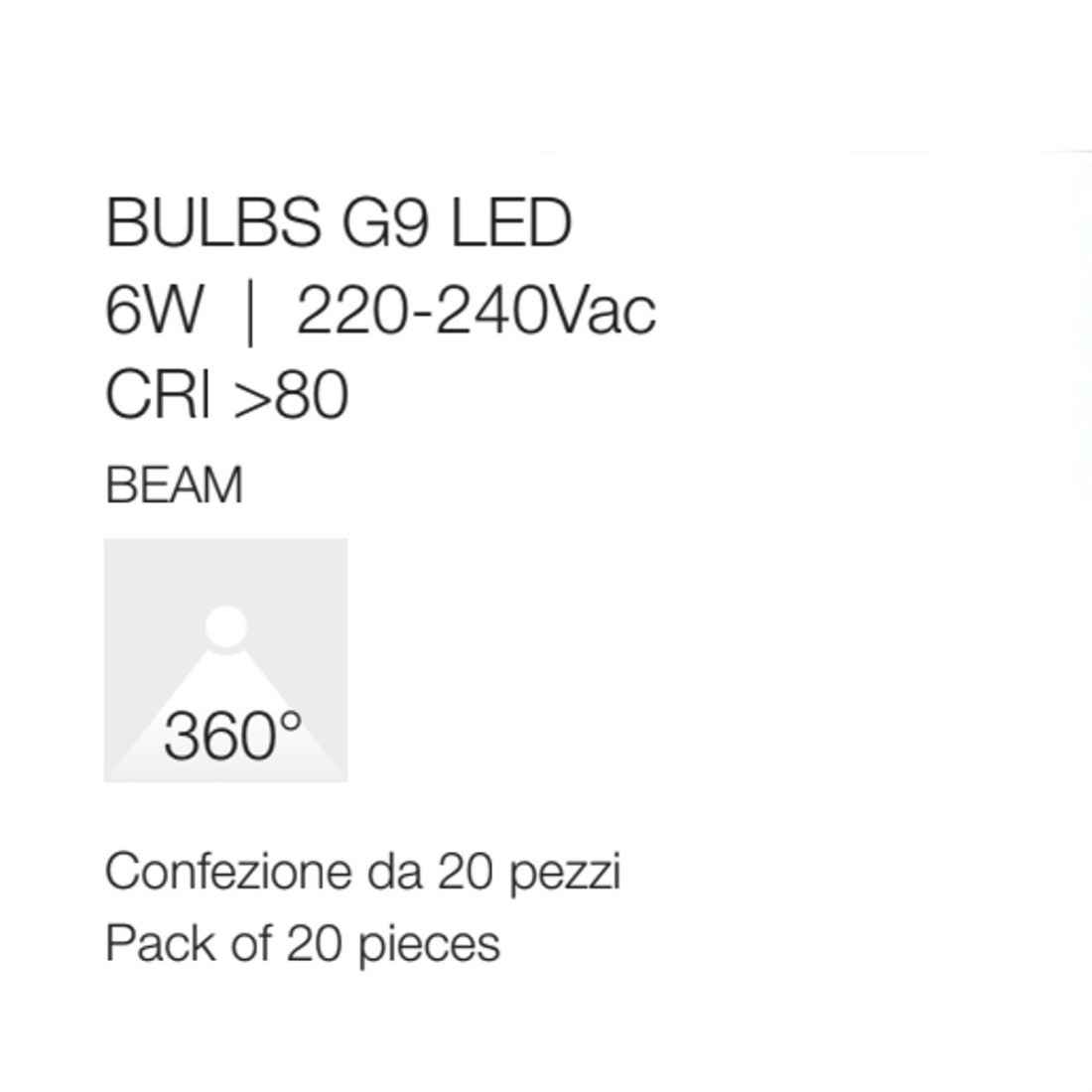 Pack de 20 bombillas Gea Led GLA361N