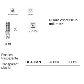 Pack de 20 ampoules Gea Led GLA361N