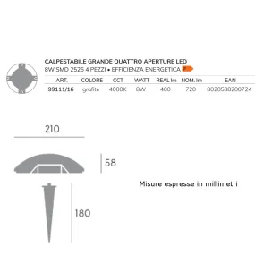 Moderne Stehleuchte Sovil Lighting UPPER 99111 16 LEDs