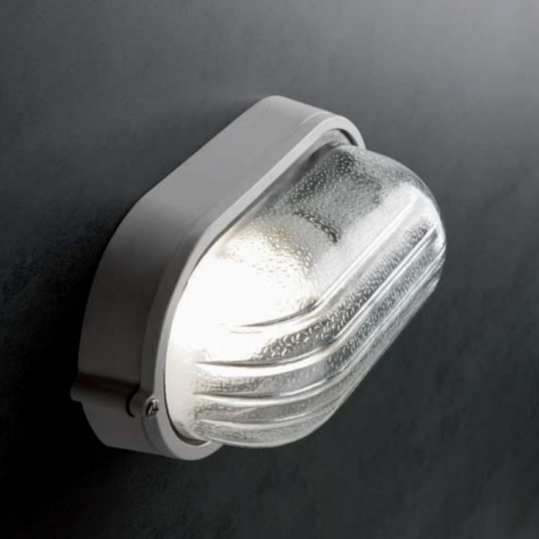 Plafoniera Da Muro Led 14w Con Sensore Di Movimento Ip54 Ovale