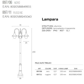 Lampioncino classico Livos...