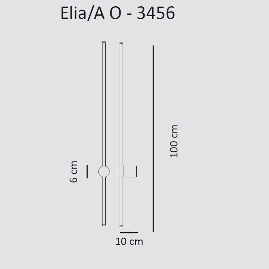 Sikrea ELIA AD O 2260D dimmbare LED-Wandleuchte
