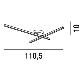 Aplique LED de pared Perenz SYNCRO 8046 B CTD