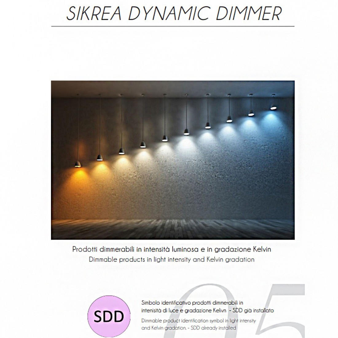 Sikrea ELIA AD 2253D 2260D applique murale LED dimmable