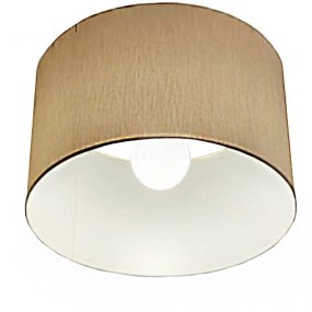 Plafoniera Illuminando CILINDRO PL 43 E27 LED metallo tessuto lampada soffitto classica moderna