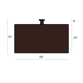 Plafonnier LED Illuminando CILINDRO PL 58 E27