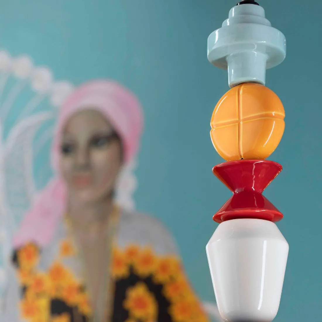 Ferroluce Decò Keramik-Kronleuchter LARIAT C2510