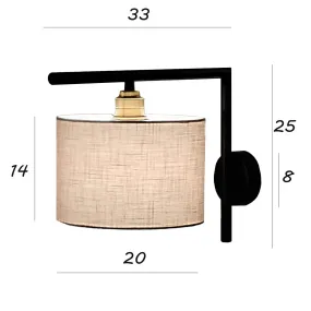 Applique Illuminando CILINDRO 20 + AP 1 90° PUB NR E27 LED