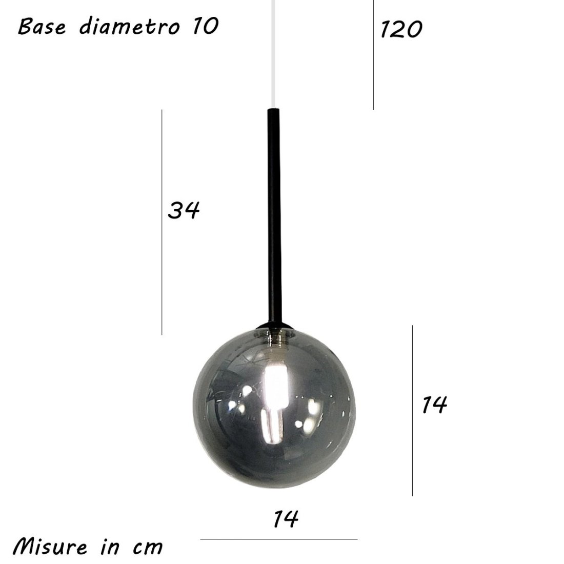 Moderner Kronleuchter Illuminando BOLLE SP1 NR FU