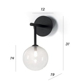 Moderne Wandleuchte Illuminando BOLLE APBOLLE1NRTR G9 LED