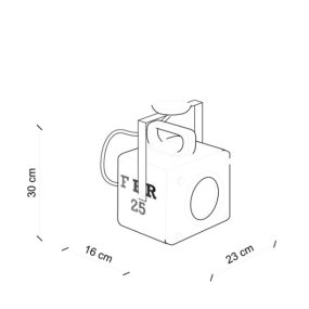 Ferroluce Retrò INDUSTRIAL C1653 VIB E27 Plafón LED cerámico