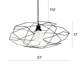 Lampadario moderno Illuminando PENTAGONO SP P