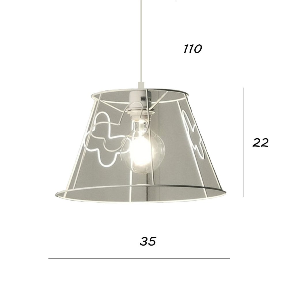 Lampadario moderno Illuminando FARFALLE SP 35 E27 LED