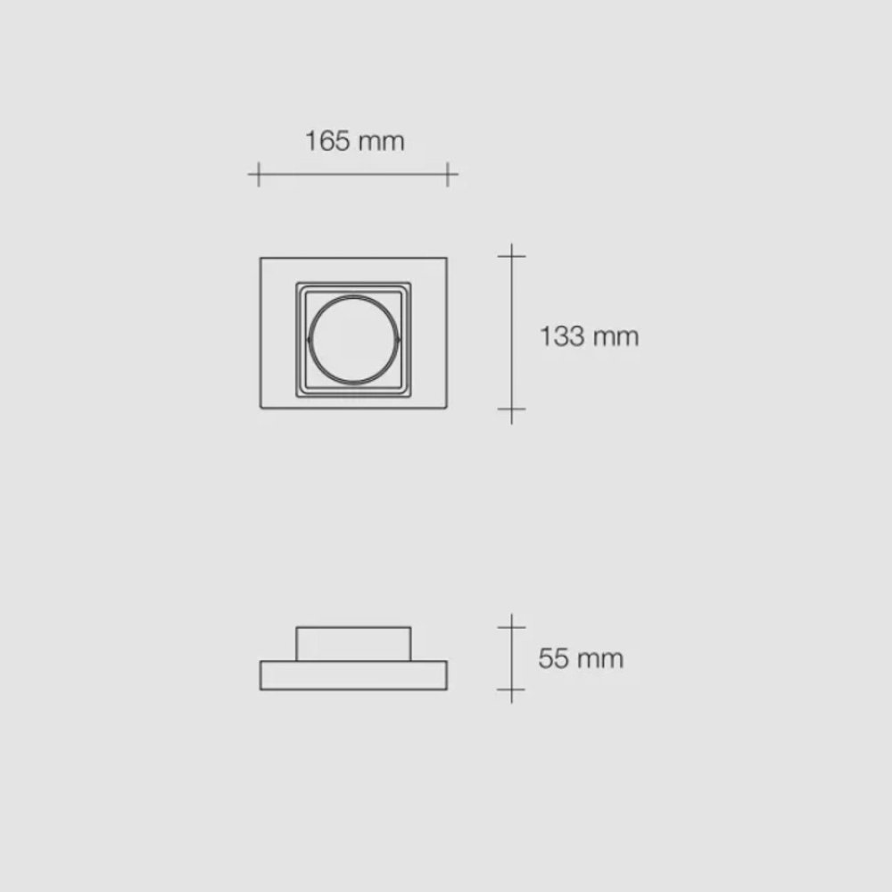 Applique LED en plâtre Sforzin SIBARI T379 GX53