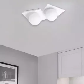 Plafón de yeso Sforzin CICLADI iluminación T388 GX53 LED