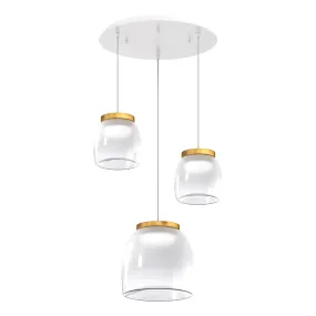 Lámpara de araña moderna Top Light DRUM 1192 BI S3 TMIX
