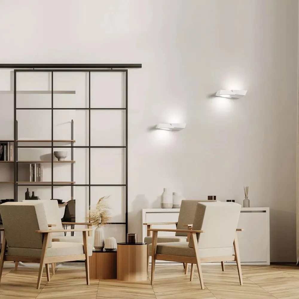 Sforzin ANCHISE T375 GX53 aplique LED de yeso