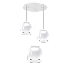 Lampadario moderno Top Light DRUM 1192 BI S3 TMIX