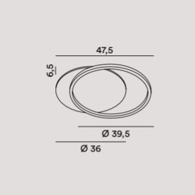 Plafoniera ORBIT di Perenz illumina