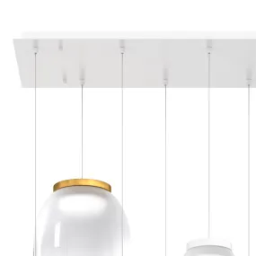 Lámpara de araña moderna Top Light DRUM 1192 BI S7 RMIX BO