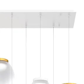 Lámpara de araña moderna Top Light DRUM 1192 BI S7 RMIX BO