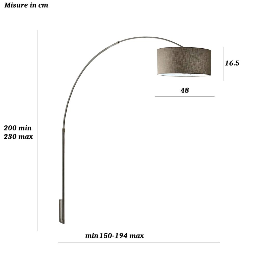 Aplique de arco Illuminando BOING CILINDRO AP G