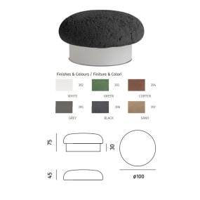 Rustikale Außentreppenleuchte 9010 Belfiore OOLITE TERRA 1115F