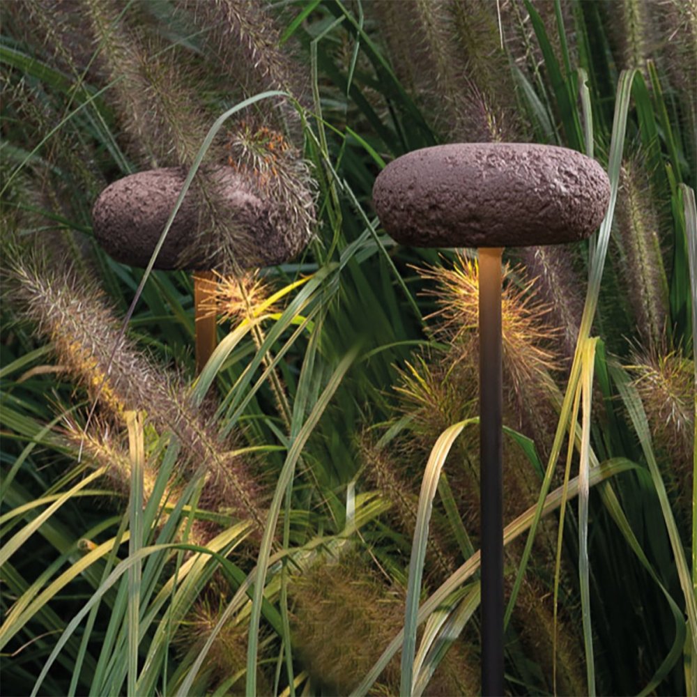 Rustikaler Außenlaternenpfahl 9010 Belfiore OOLITE TERRA 1112C 30173
