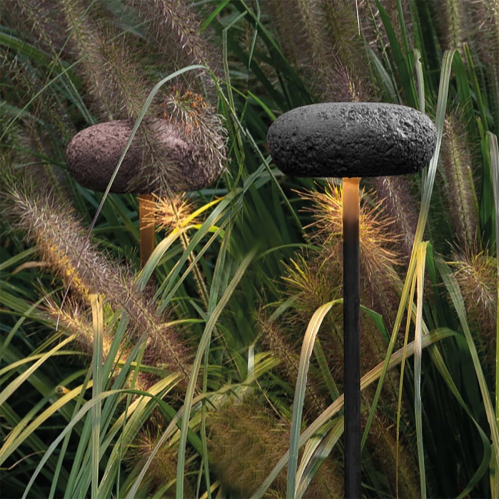 Rustikaler Außenlaternenpfahl 9010 Belfiore OOLITE TERRA 1112C 30173