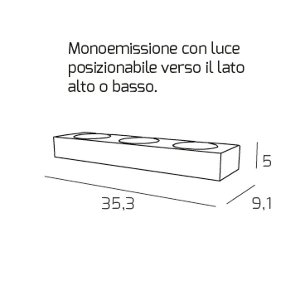Applique AREA 1127 A3 di Top Light