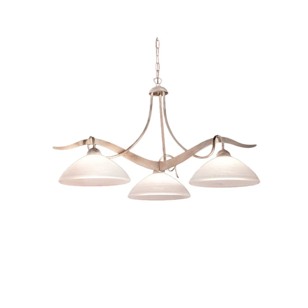Lustre rustique classique Two P Lighting YOKE 2712 S3