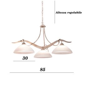 Lampadario classico rustico Due P illuminazione YOKE 2712 S3