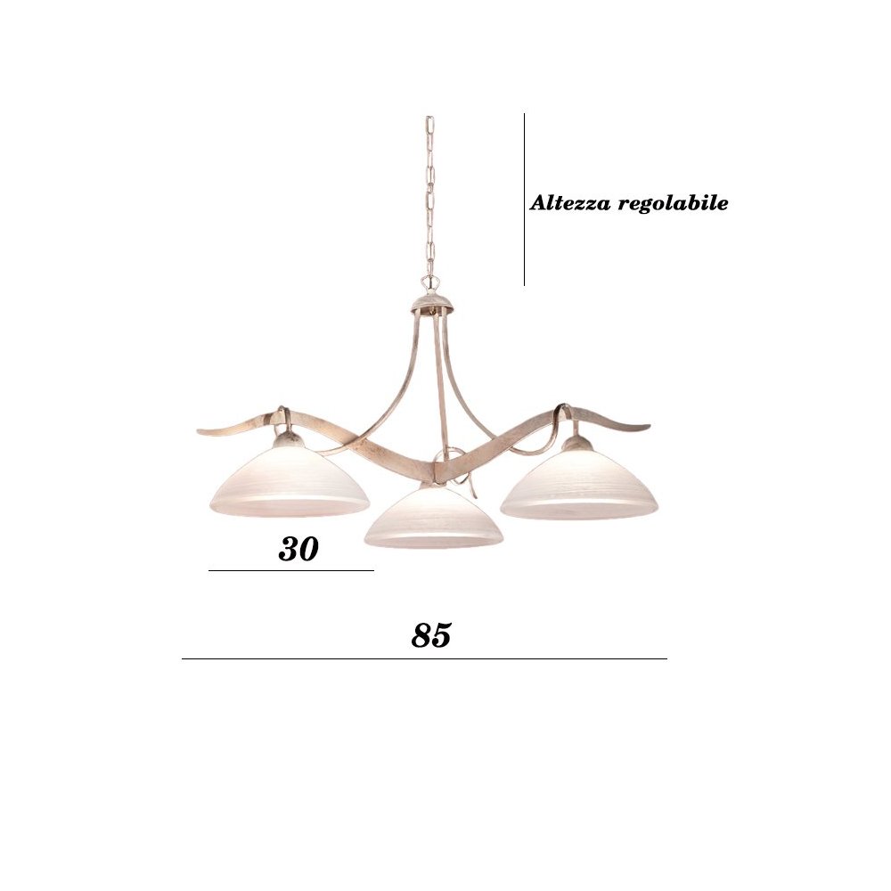 Lampadario classico rustico Due P illuminazione YOKE 2712 S3