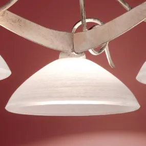 Lustre rustique classique Two P Lighting YOKE 2712 S3