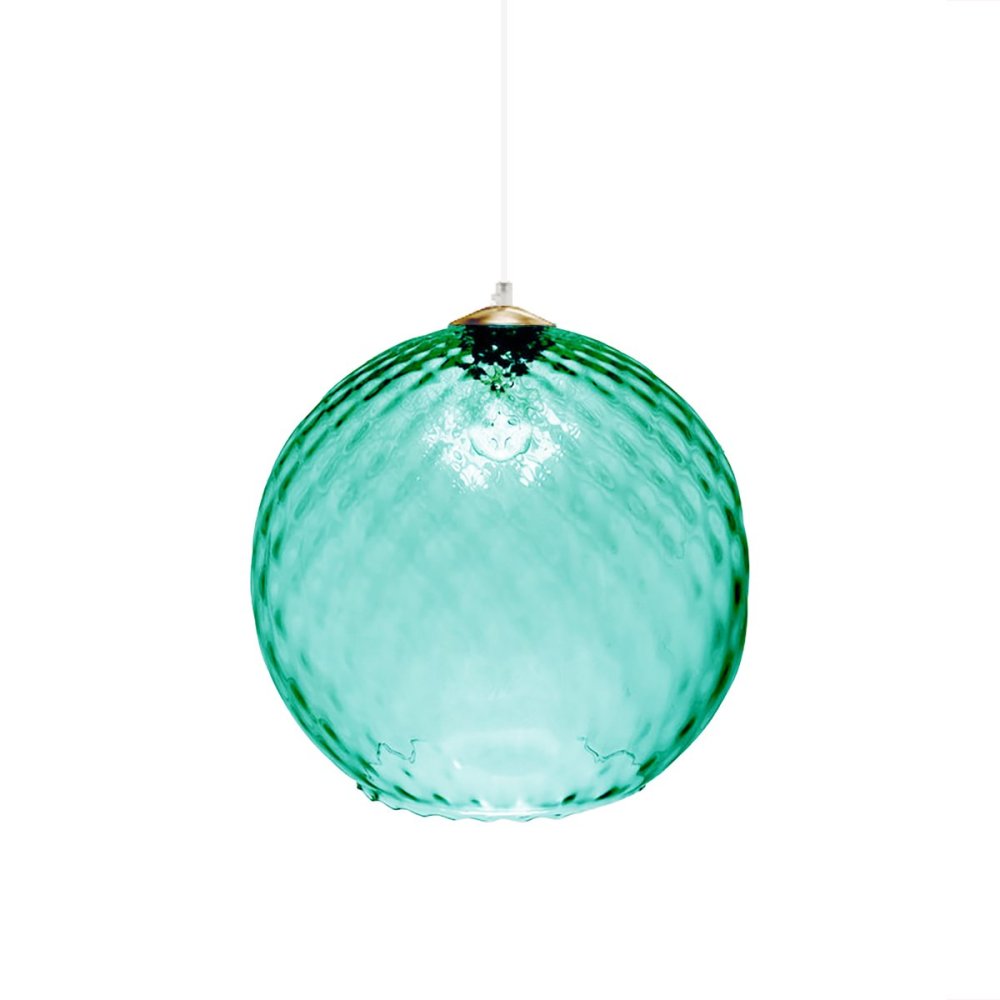 Lustre en verre vert Due P VELVET 2720 SG