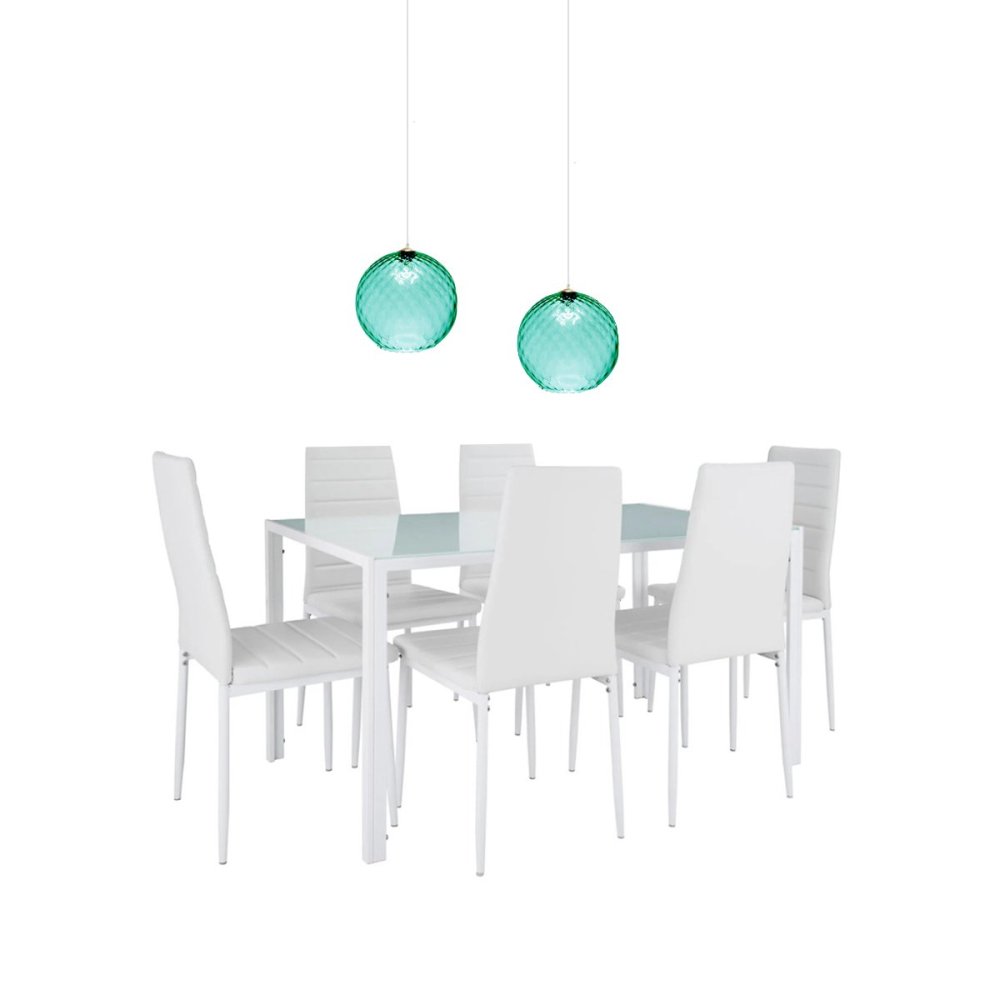 Lustre en verre vert Due P VELVET 2720 SG