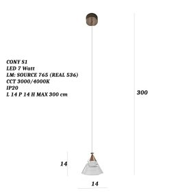 Promoingross CONY S1 LED-Kronleuchter