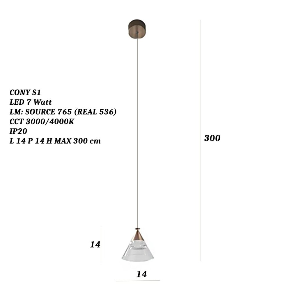 Promoingross CONY S1 LED-Kronleuchter