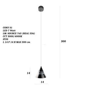 Lampadario led Promoingross CONY S1