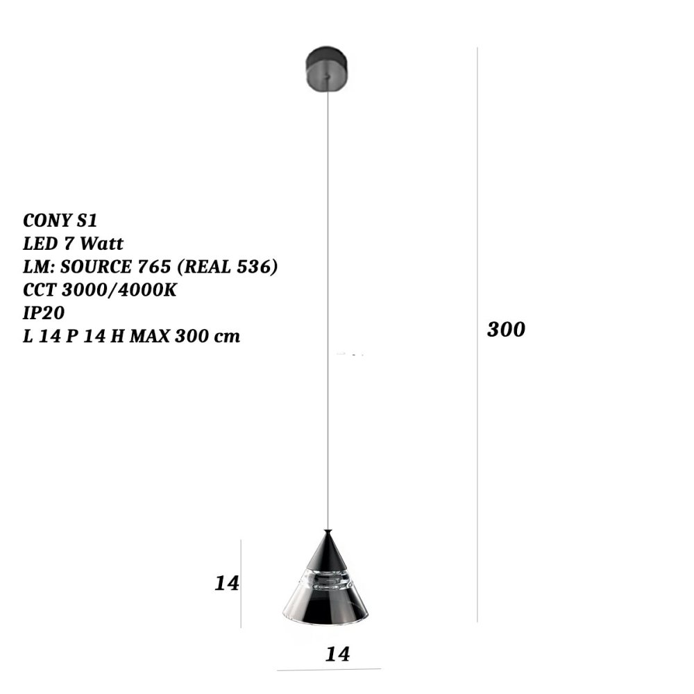 Promoingross CONY S1 LED-Kronleuchter