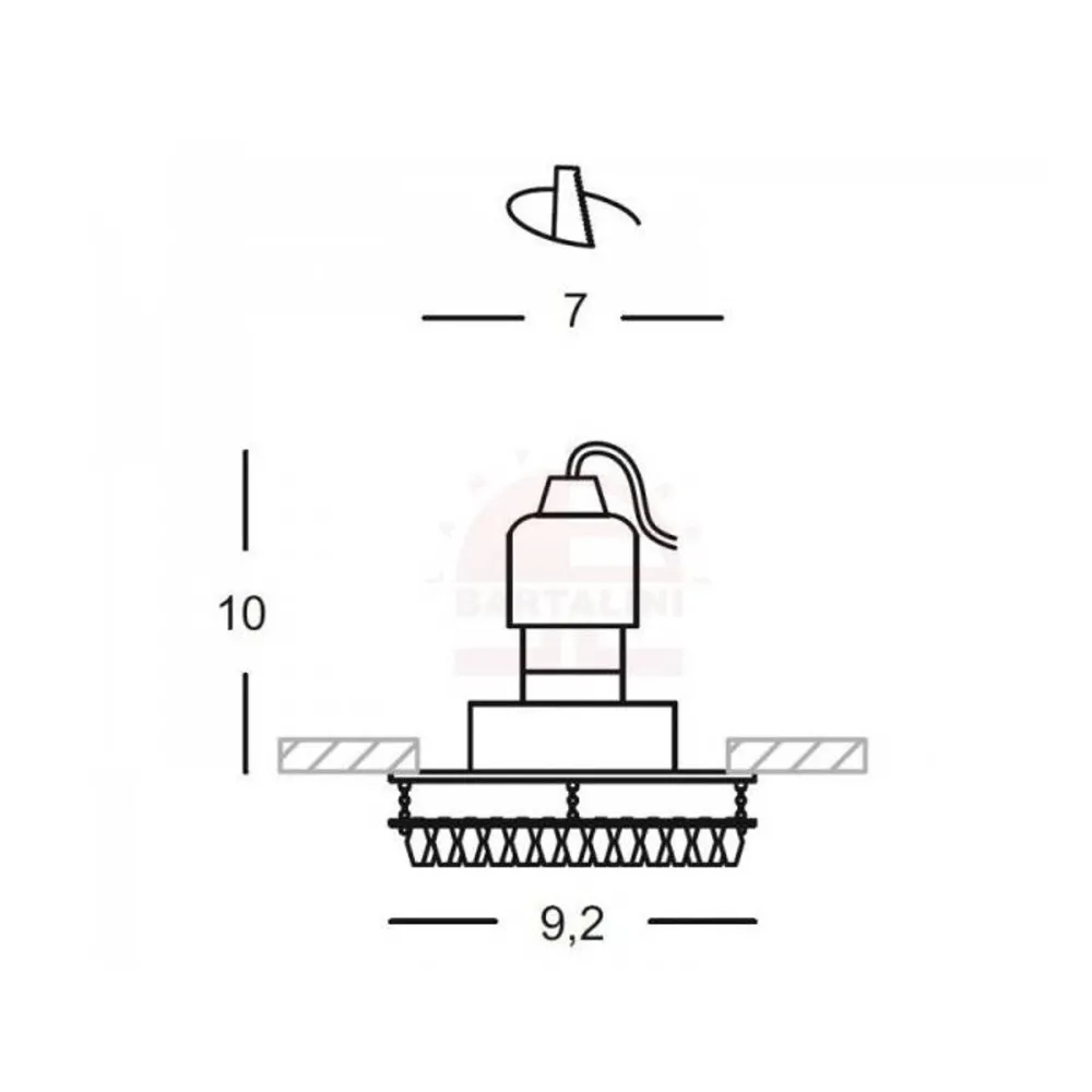 Spot LED classique Gea Luce GFA103 GU10