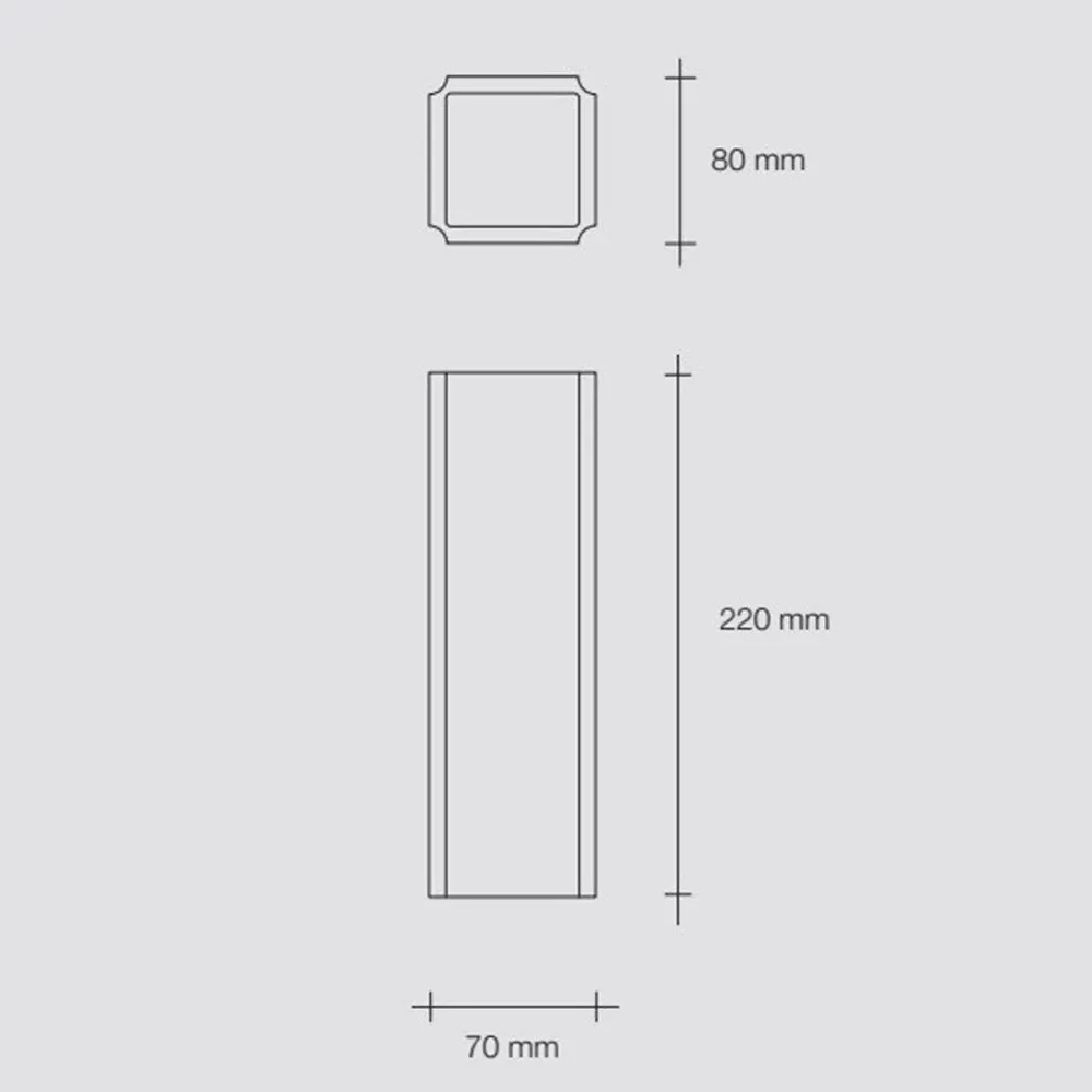 Sforzin SICYON T202 G9 LED Gipswandleuchte