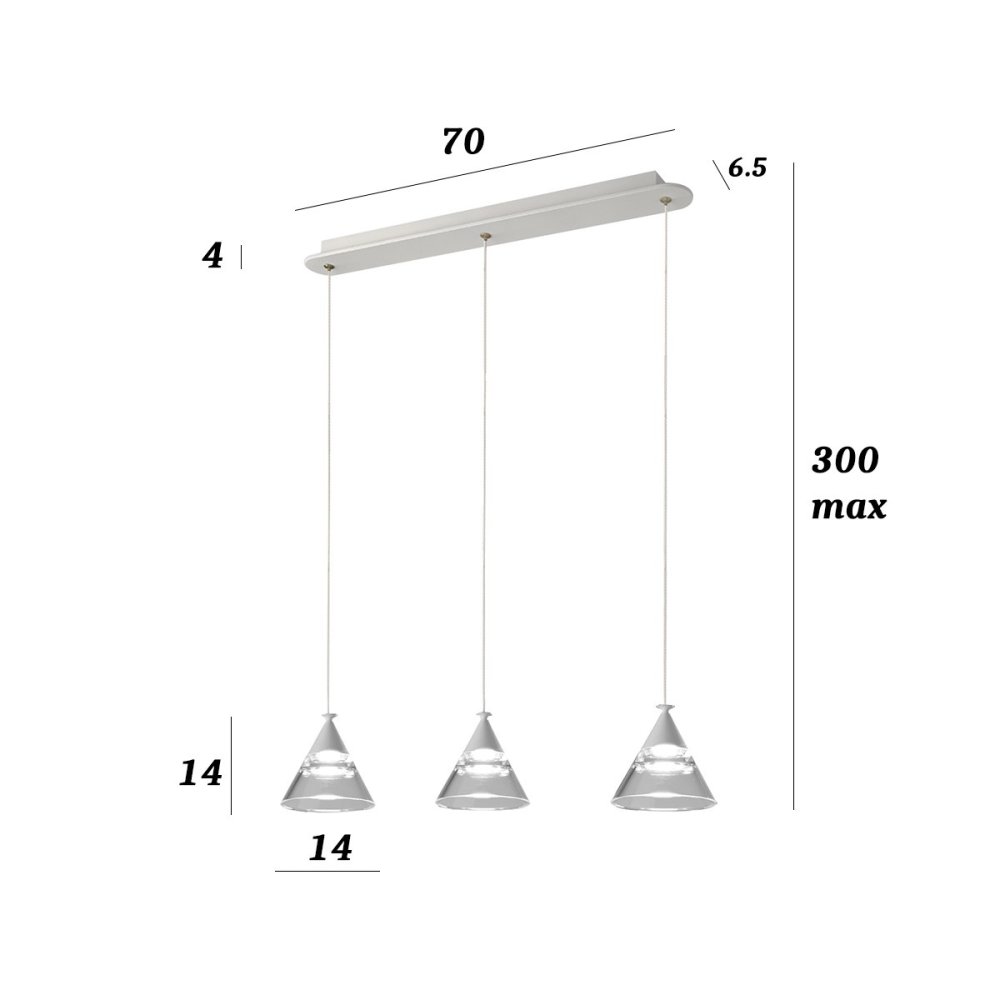 Lampadario led Promoingross CONY S3TR