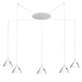 Promoingross LED-Kronleuchter CONY S5A WH