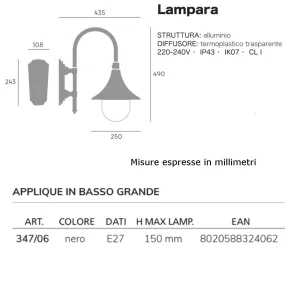 OUTLET Applique classique...