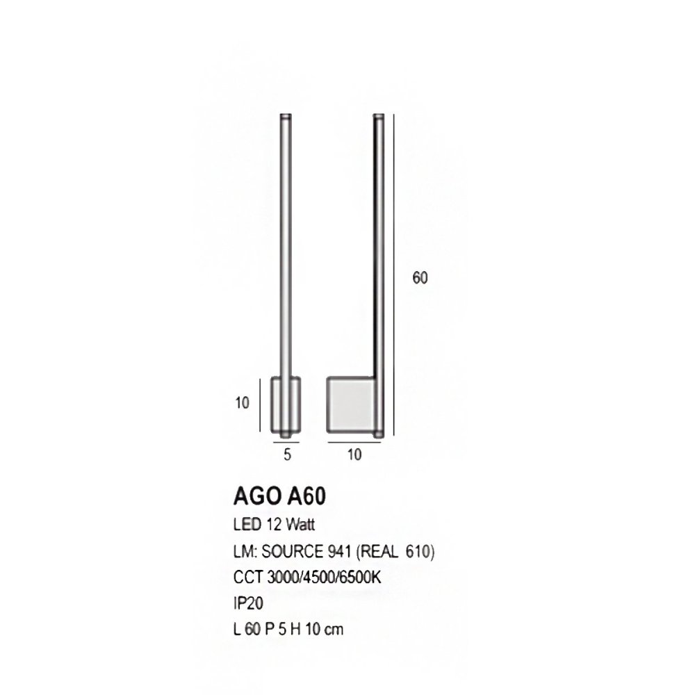 Promoingross AGO A60 aplique led