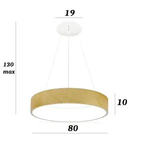 Lampadario Promoingross AURORA S80 GF FOGLIA ORO CCT